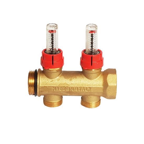 Colector cu debitmetre 2 cai TIEMME