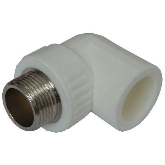Mufa mixta PPR 25x3/4 fil ext alba SANICA