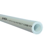 Teava PPR insertie aluminiu mijloc PN25 DN 20 alba SANICA
