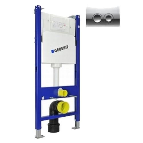 Rezervor WC ingropat cu clapeta DELTA si suport UP100 458.121.21.1 GEBERIT
