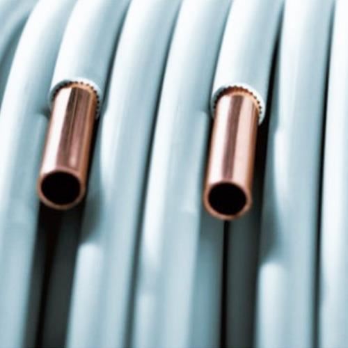 Teava cupru colac protejata PVC 15x1