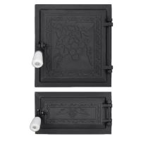 Usa soba cu cenusar STRUGURI neagra 275x255 HGT