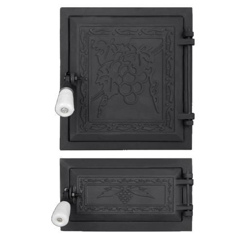 Usa soba cu cenusar STRUGURI neagra 275x255 HGT