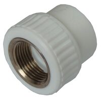 Mufa mixta PPR 40x1.1/4 fil int alba SANICA