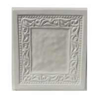 Placa teracota BAROC Alb