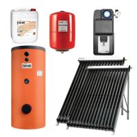 Pachet solar tuburi vidate ECOTUBE NEW 2x25 tuburi + boiler 2 serpentine 500L FERROLI