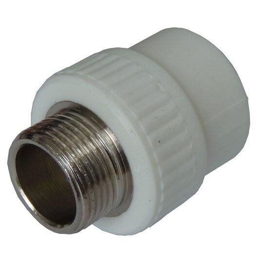 Mufa mixta PPR 32x3/4 fil ext alba SANICA