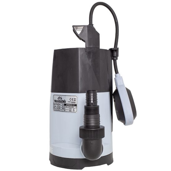 Pompa submersibila plastic ape semicurate cu flotor P=400W H=7.5ml Q=117L/min REZ=5mm SPMC8117 WASSERKONIG