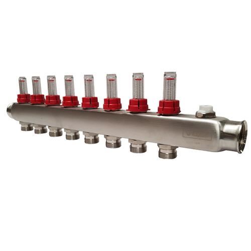 Distribuitor inox cu debitmetre 8 cai 6079360 VALVEX