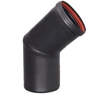 Cot evacuare BIODOM DN80X45 negru PPS