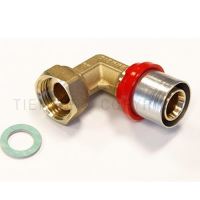 Semiolandez Cotit PexAl sertizare 16x1/2 TIEMME
