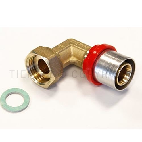 Semiolandez Cotit PexAl sertizare 16x1/2 TIEMME