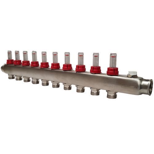 Distribuitor inox cu debitmetre 10 cai 6079380 VALVEX