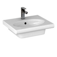 Lavoar alb NATURE 50cm cu gaura pentru baterie K34-004