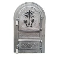 Usa semineu cu geam argintie 220x450 PPS