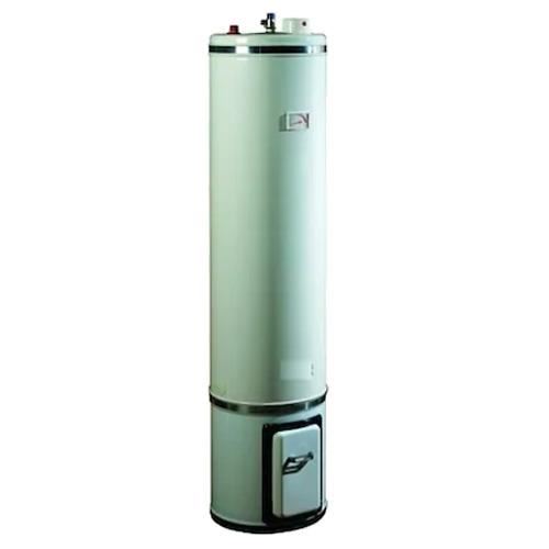 Boiler rotund otel 80L cu focar pentru lemn si electric EMAILAT BRAUN