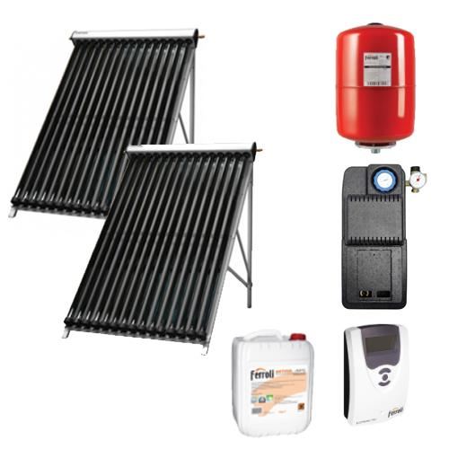 Pachet solar tuburi vidate ECOTUBE NEW 2x20 tuburi fara boiler FERROLI