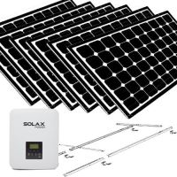 Kit fotovoltaic on-grid 1,65KWP CU 6 panouri 275WP AXITEC + invertor SOLAX + suporti acoperis