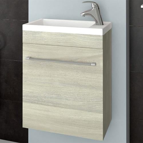 Baza suspendata 2 sertare cu inchidere amortizata lavoar patrat 60cm GRIGIO PERLA SAVINIDUE