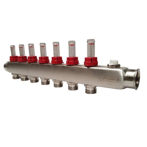 Distribuitor inox cu debitmetre 7 cai 6079350 VALVEX