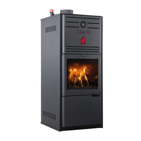 Termosemineu combustibil solid AQUA PREMIUM 30Kw MIKLOS STEEL