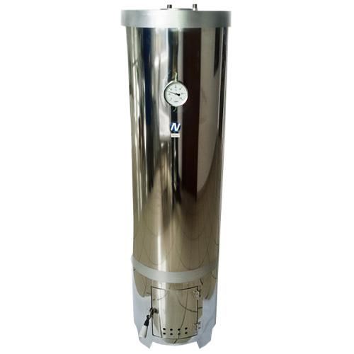 Boiler rotund inox 100L cu focar inox pentru lemn NIKO