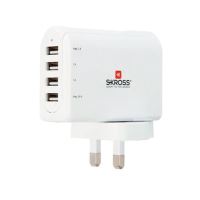 Stecher 220V cu 4 prize USB SKROSS
