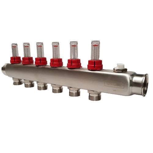 Distribuitor inox cu debitmetre 6 cai 6079340 VALVEX