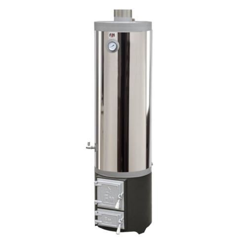 Boiler rotund inox 90L cu focar pentru lemn CELSIUS
