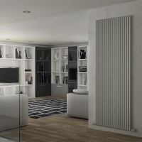 Radiator decorativ vertical H1800x8 elementi SAX GRI DESCHIS MAT IRSAP