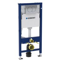 Rezervor WC ingropat 112CM cu clapeta 01 ALB si set fixare DUOFIX DELTA  GEBERIT