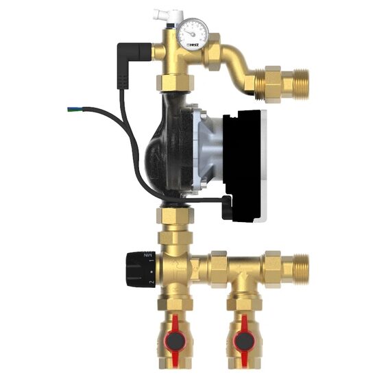 Grup amestec pardoseala cu vana termostatica 20-45gr si pompa  WILO 1732025 HERZ
