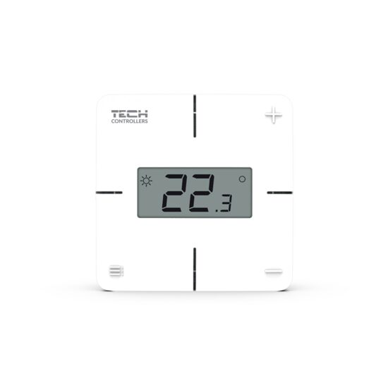 Termostat ambianta WIRELESS EU-R8x  WHITE cu senzor umiditate alimentare 2AA1.5V TECH SINUM