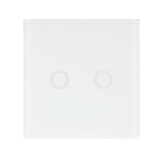 Intrerupator dublu cu touch alb PNI SH202 PNI