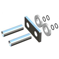 Set mascare comexiuni radiator 50 D18 L=70MM LUXE CROMAT HERZ
