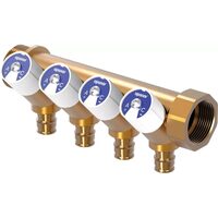 Distribuitor alama cu robineti 4 cai x16mm Q&E 1048522 UPONOR