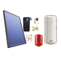 Pachet solar 1 panou plan V2.1 SOLAREVO cu boiler 120 L/2S ECOUNIT DW FERROLI