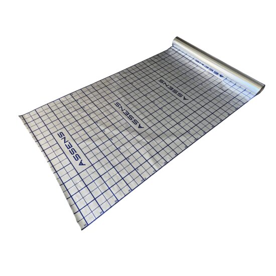 Folie aluminiu pardoseala rola 1ml cu marcaj 50mm INTERAX