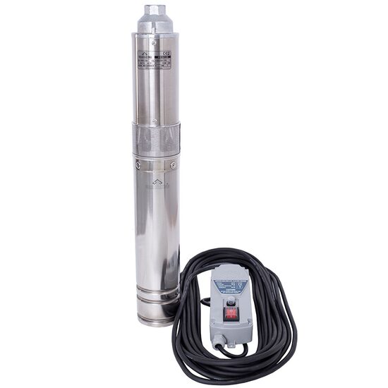 Pompa submersibila inox ape curate cu surub D=4" P=1500W  H=120m Q=50l/min XW30120 WASSERKONIG