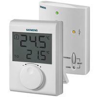 Termostat ambianta wireless  neprogramabil reglaj cu rozeta RDH100RF/SET SIEMENS
