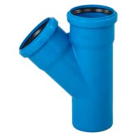 Ramificatie  PP scurgere izolata fonic 50X50X45 ALBASTRA ULTRA DB