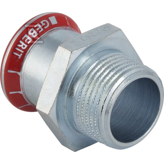 Adaptor otel carbon compresie 28x1 FIL EXT GEBERIT