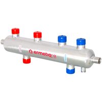 Butelie egalizare hidraulica inox izolata si separator magnetic 9000 Gauss D=1" P=70Kw 2 circuite ERMETIQ