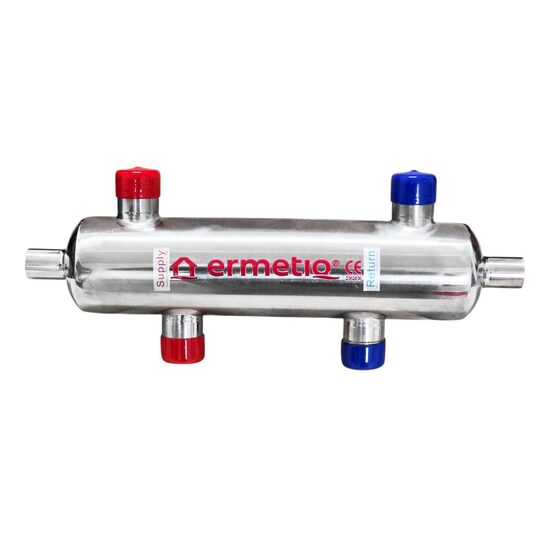 Butelie egalizare hidraulica inox izolata D=1" P=45Kw 1 circuit ERMETIQ
