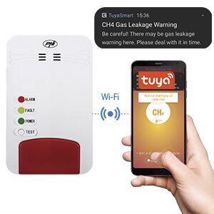 Detector gaz 3/4 cu electrovana PNI SAFE HOUSE si senzor SMART GAS300 WIFI