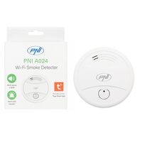 Senzor detectie fum WIFI A024 DC=9V PNI TuyaSmart