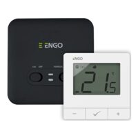 Termostat conectare internet WiFi / WIRELESS alb E20i-W BAT 2AA SET ENGO