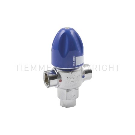 Vana de amestec termostatica cromata 3 cai G3/4'' fil int T=30-55  3200037 TIEMME