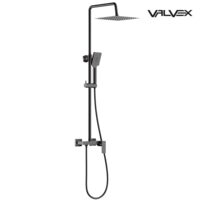 Set dus perete ARS GUN METAL 2420190 VALVEX