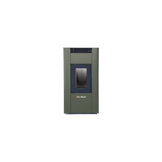 Termosemineu peleti 23Kw verde olive BLAUTECH